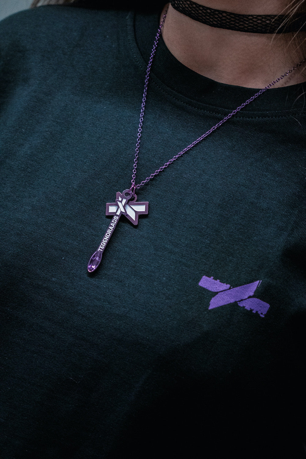 Limited edition: Ketting en Sleutelhanger PURPLE